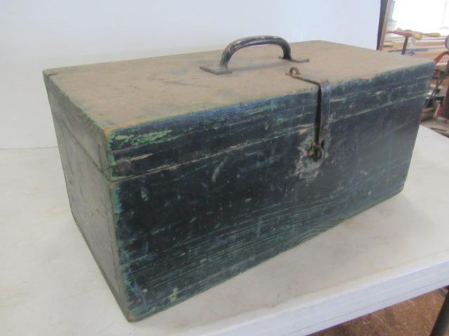 lot 328 image: Wooden Tool Box