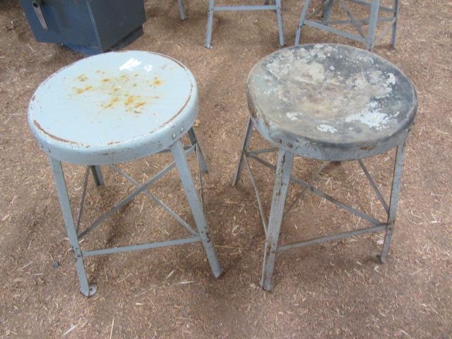 lot 335 image: Metal Stools