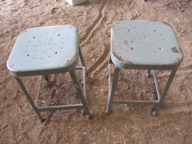 lot 337 image: Metal Stools