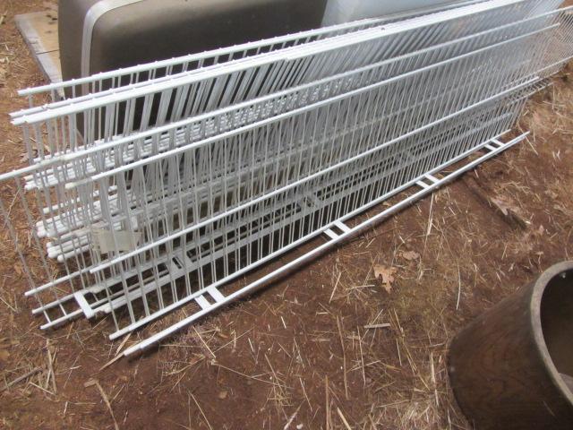 lot 347 image: Coated Wire Shelving