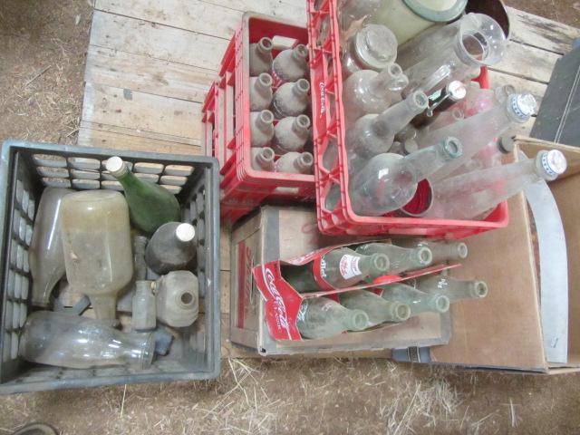 lot 372 image: Pop, Beer, Coca Cola Bottles