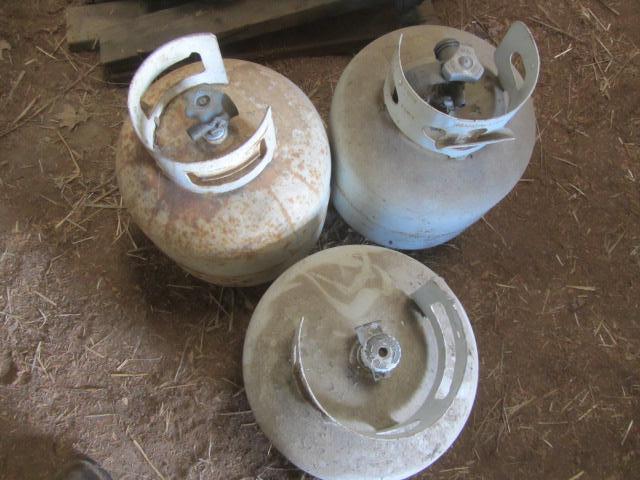 lot 391 image: Three LP 20lb Cylinders