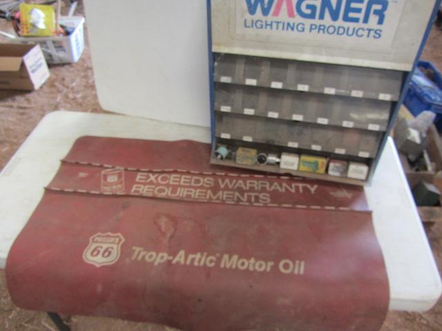 lot 420 image: Phillip Fender Mat, Wagner Parts Cabinet