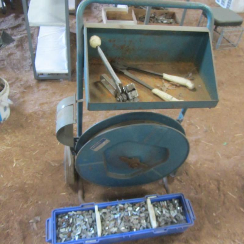 lot 53 image: Strapping Cart, Tools, Supplies