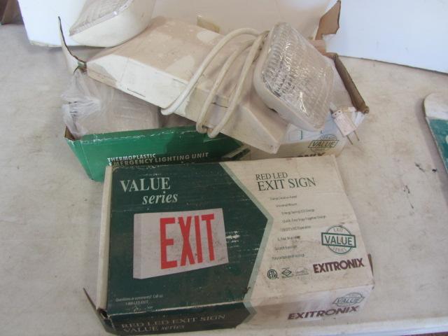 lot 88 image: New EXIT Sign With Lights