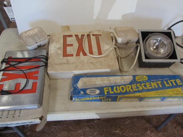 lot 90 image: EXIT Signs, Lights