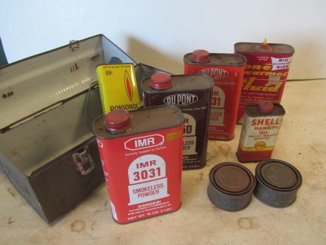 Powder, Oil, Military Tins
