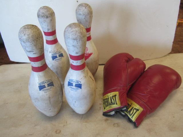 Boxing Gloves, Bowling Pins