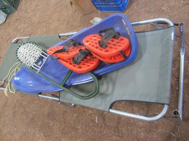 Camp Cot, Snow Paw, Sleds