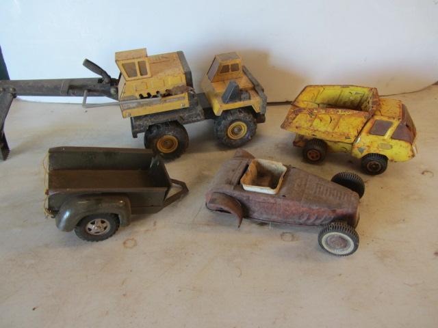 Tonka Back Hoe, Dump Truck