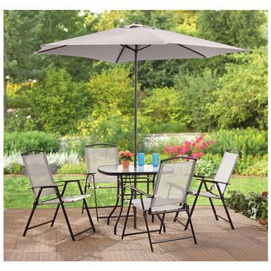 CASTLECREEK Complete Patio Dining Set, 6 Pieces