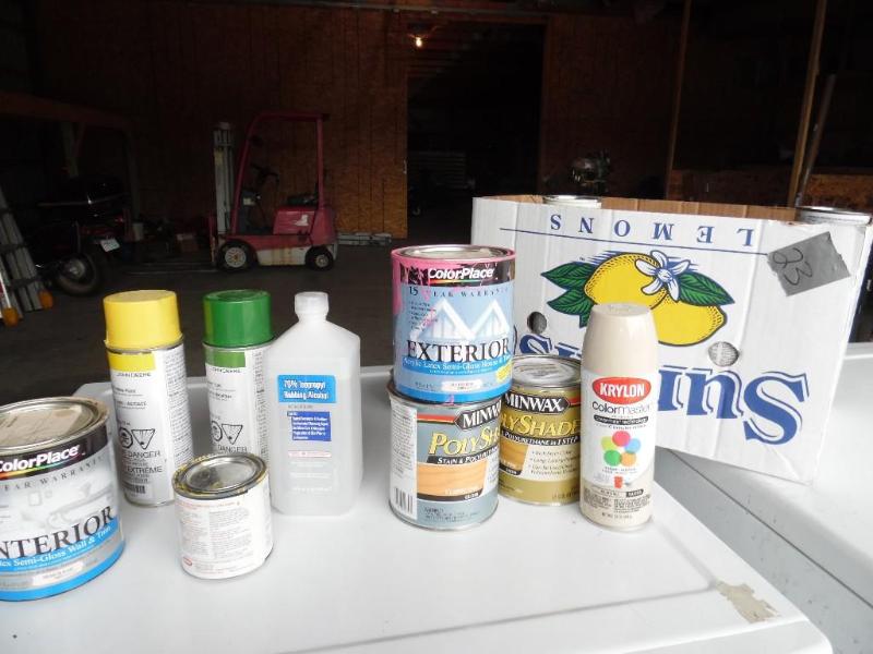 Box of Misc. Paint