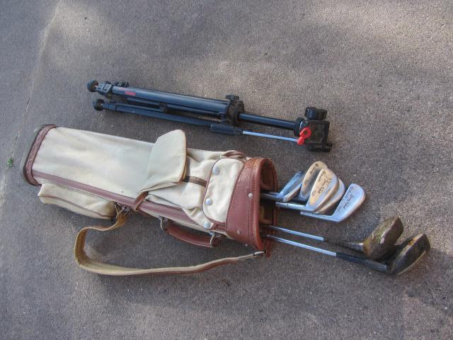 Vintage Golf Clubs, Tripod