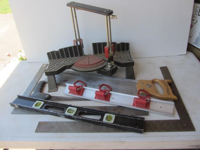 Miter Saw Box, Levels, Squares