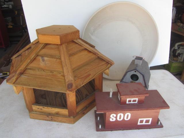 Bird Feeder, Heated Bath, Houses