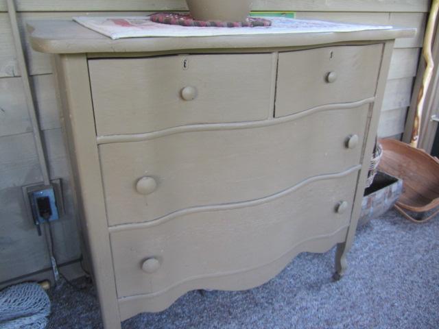 Antique Serpentine Front Dresser