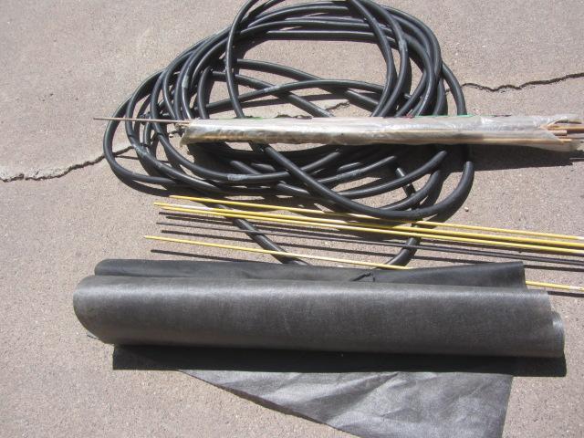 Garden Hose, Plant Stakes, Fabric