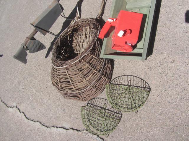 Planter Baskets, Dog Art