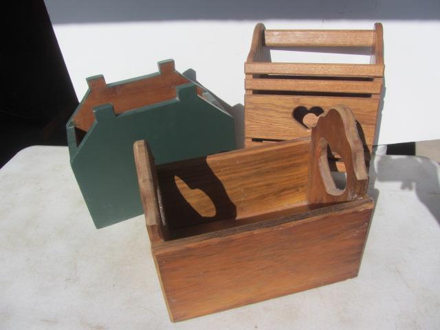 Wooden Boxes & Stand