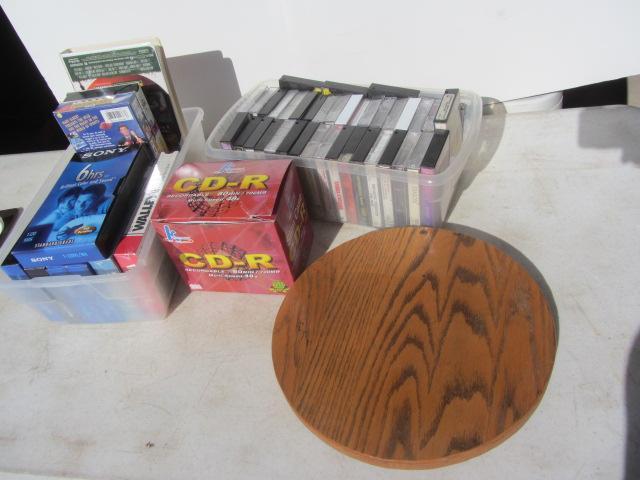 CDs, VHS, Cassette Tapes