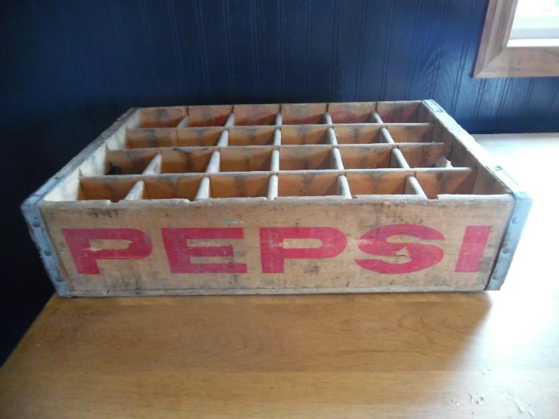 Retro Pepsi bottle crate