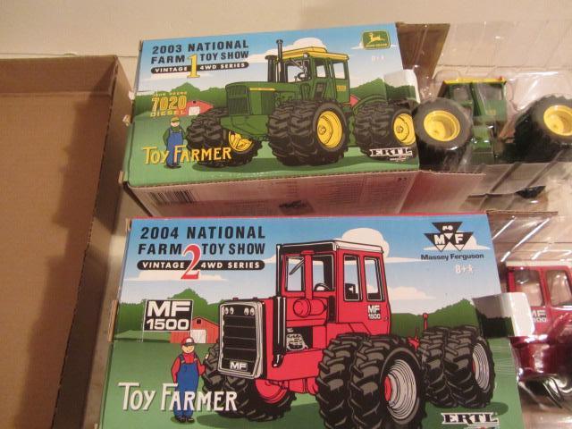 lot 103 image: John Deere & MF Toy Tractors