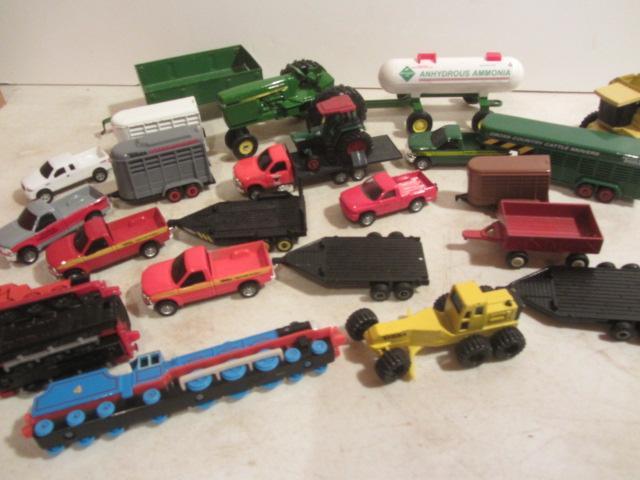 lot 124 image: Farm Toy Tractors, Implements, Trucks