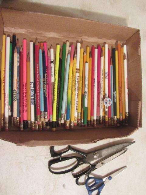 lot 169 image: Advertising Pencils, Pens, Scissors