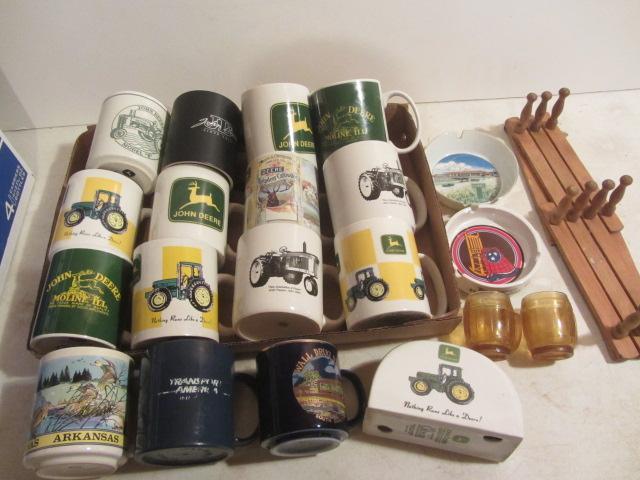 lot 183 image: John Deere Cups, Napkin Holder