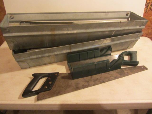 lot 188 image: Saw Horses, Carpenter Saw, Miter