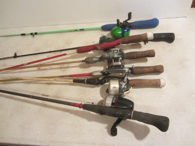 lot 217 image: Fishing Poles & Reels
