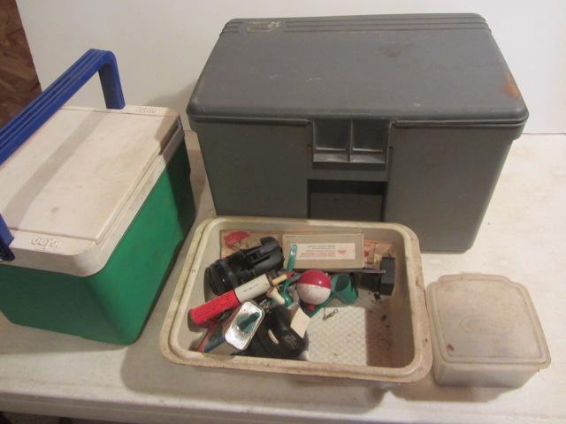 lot 218 image: Tackle Box, Singer Oil Can