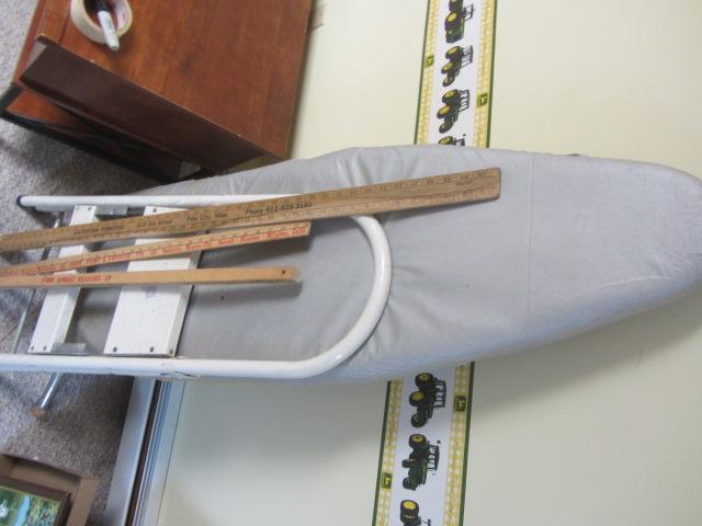lot 248 image: Ironing Board, Step Stools, Yard Sticks