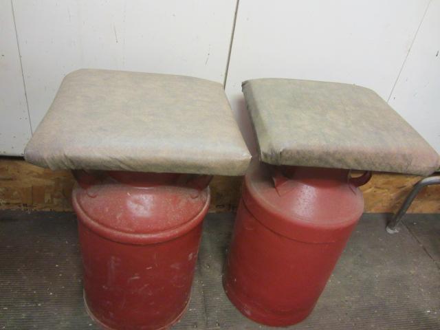 lot 27 image: Milk Can Stools