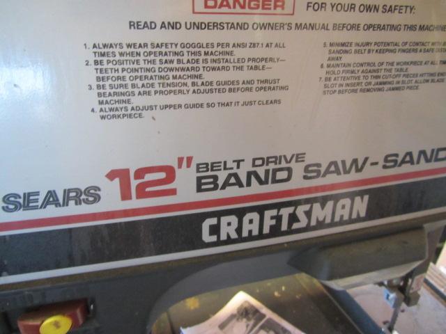 lot 105 image: Craftsman Band Saw  Sander