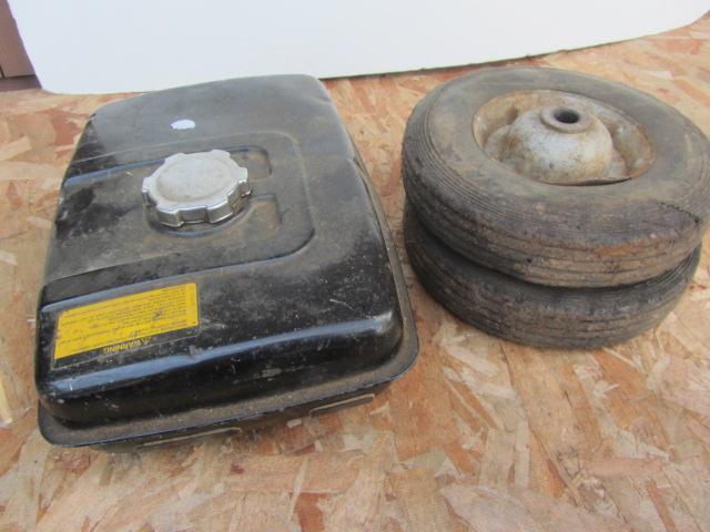 lot 145 image: Gas Tank, Hard Rubber Wheels