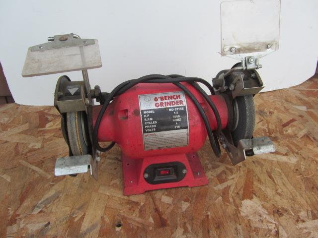 lot 156 image: Bench Double Wheel Grinder