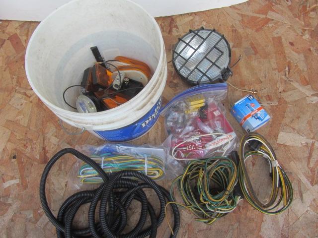 lot 180 image: Trailer Wiring Harness, Lens, Bulbs