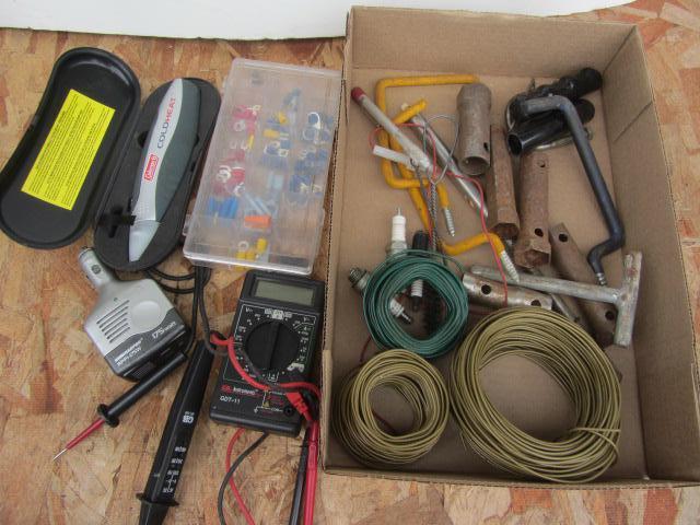 lot 186 image: Cold Heat Solder, Wire Connectors, Testers