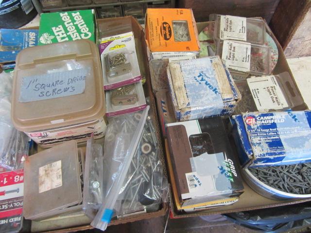 lot 200 image: Hardware, Nails, Screws, Brackets