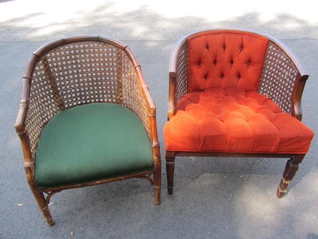lot 212 image: Barrel Back Chairs