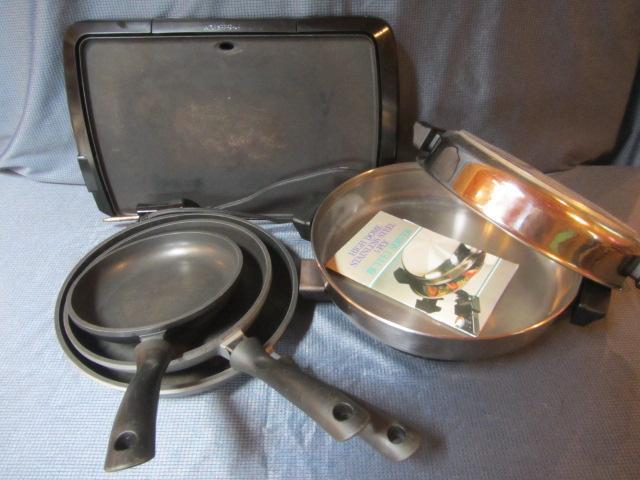 lot 22 image: Fry Pans, Griddle, Buffet Server