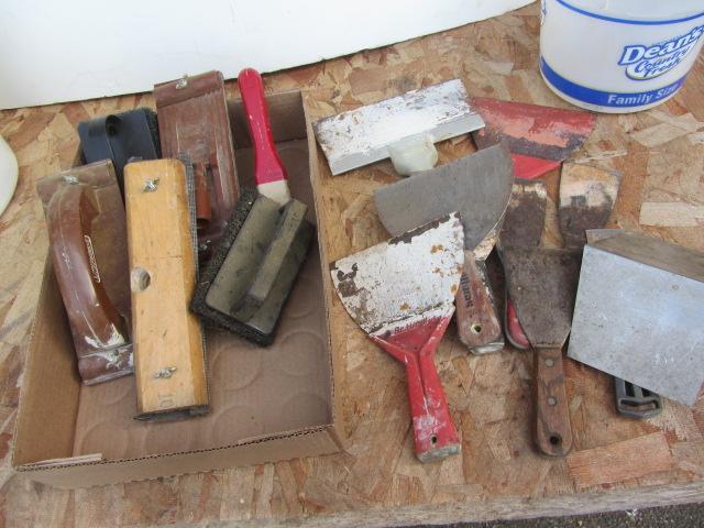 lot 225 image: Drywall, Putty Knives, Steel Wool
