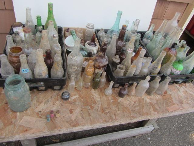 lot 237 image: Vintage Glass Bottles
