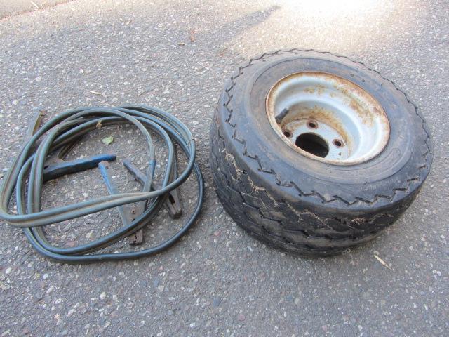 lot 269 image: Jumper Cables & Tire