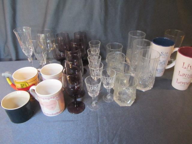 lot 47 image: Inspiration Mugs, Stemware
