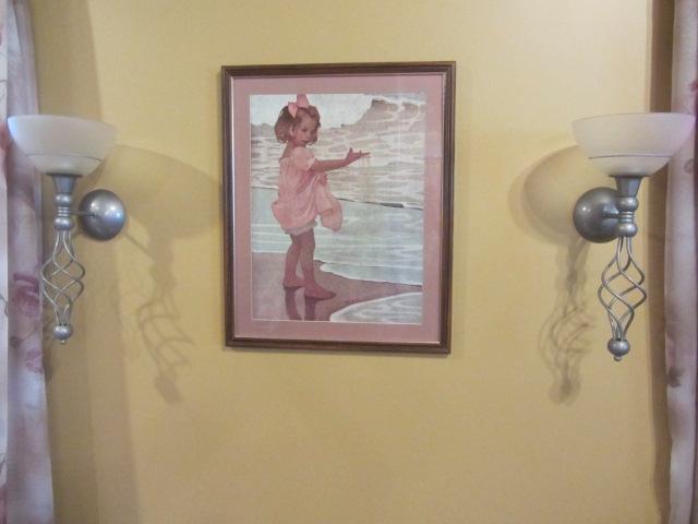 lot 55 image: Wall Sconces, Framed Print