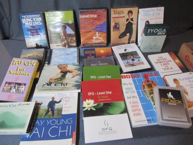 lot 65 image: Yoga, Meditation, Tai Chi Books & Tapes