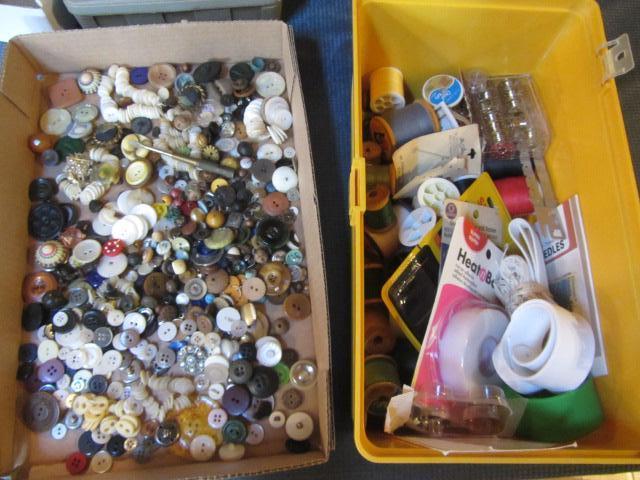 lot 73 image: Fancy & Vintage Buttons, Notions