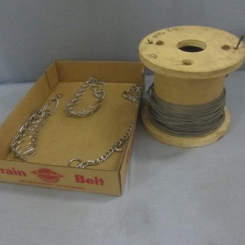 Spool With Cable, Dog Collars